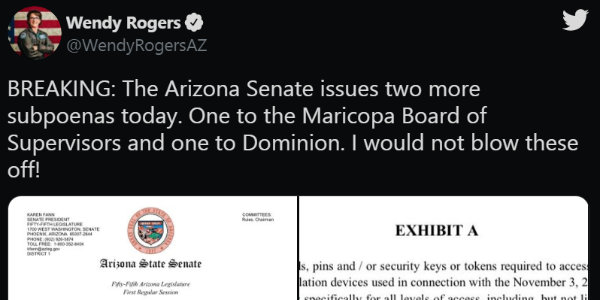Arizona Senate demands Routers, Passwords by August 2…
